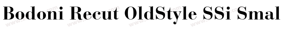 Bodoni Recut OldStyle SSi Small Caps字体转换